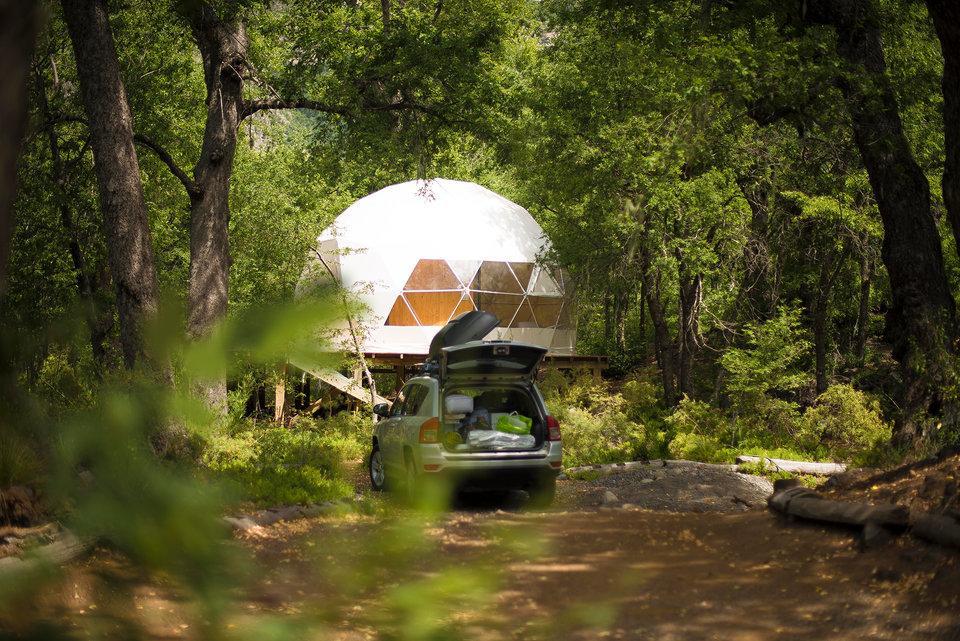 Glamping Domos Treepod Hotel Las Trancas Eksteriør billede